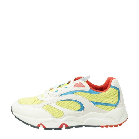 Scotch & Soda Wavy leather Sneakers Neon Green Men's - Picture 6 of 10